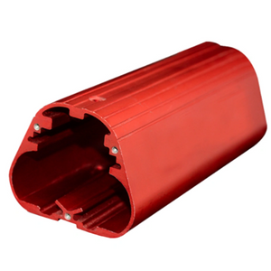 Aluminio anodizado rojo Perfil de cilindro personalizado CNC mecanizado