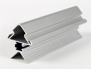 Plata anodize exposición perfil construcción personalizar sección extrusión de aluminio