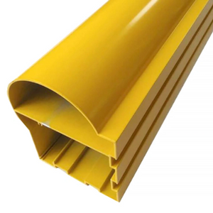 La protuberancia de aluminio pintada polvo amarillo perfila el marco industrial de encargo