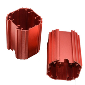 Perfil de aluminio anodizado rojo modificado para requisitos particulares de la carcasa del motor eléctrico de oxidación