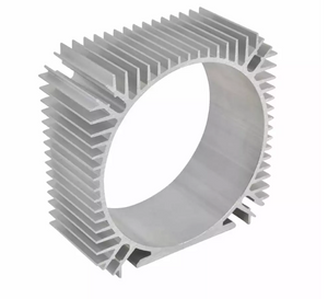 Perfil de extrusión de disipador de calor de aluminio hueco de forma cuadrada