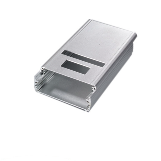 Perfil de extrusión de aluminio anodizado plateado para caja de perforación personalizada