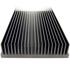 Perfiles de disipador de calor de extrusión de aluminio radiador estándar anodizado de anodizado